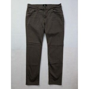 7 For All Mankind Mens Slimmy Jeans 38 Luxe Performance Slim Brown